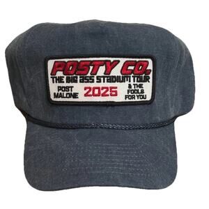 Post Malone Big Ass Stadium Tour Posty Co. SnapBack Hat New Exclusive SOLD OUT